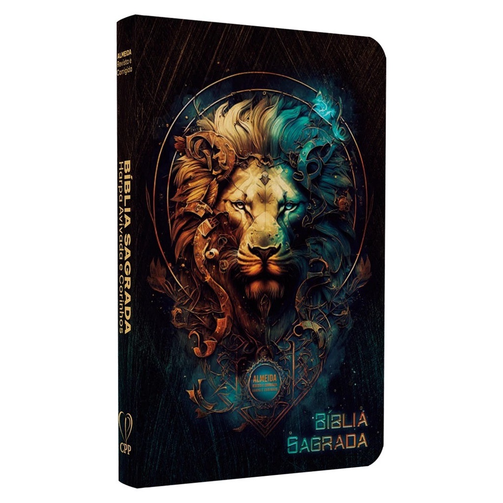 Bíblia Sagrada ARC | Slim | Letra Normal | Capa Dura | Leão Dourado - Books & Magazines