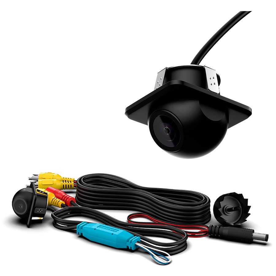 Câmera de Ré ou Frontal Tartaruga Universal 180 Graus 1280x720px Lente de Vídro Linhas guias Proteção IP68 Faaftech FT-CAM-TL em Oferta na Shopee