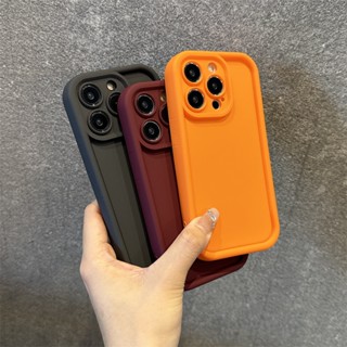 Estojo De Telefone Com Furo De Precisão Marrom Escuro Para iPhone 15 , 14 , 13 , 12 Pro max , 11 PROMAX Lentes De Macio Fosco , Tudo Incluído anti-Queda