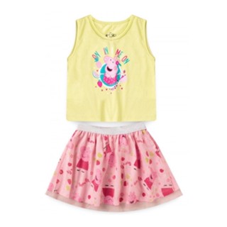 Conjunto Feminino Infantil Verão Melon Verde