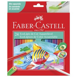 LAPIS DE COR 24 CORES AQUARELA FABER CASTELL