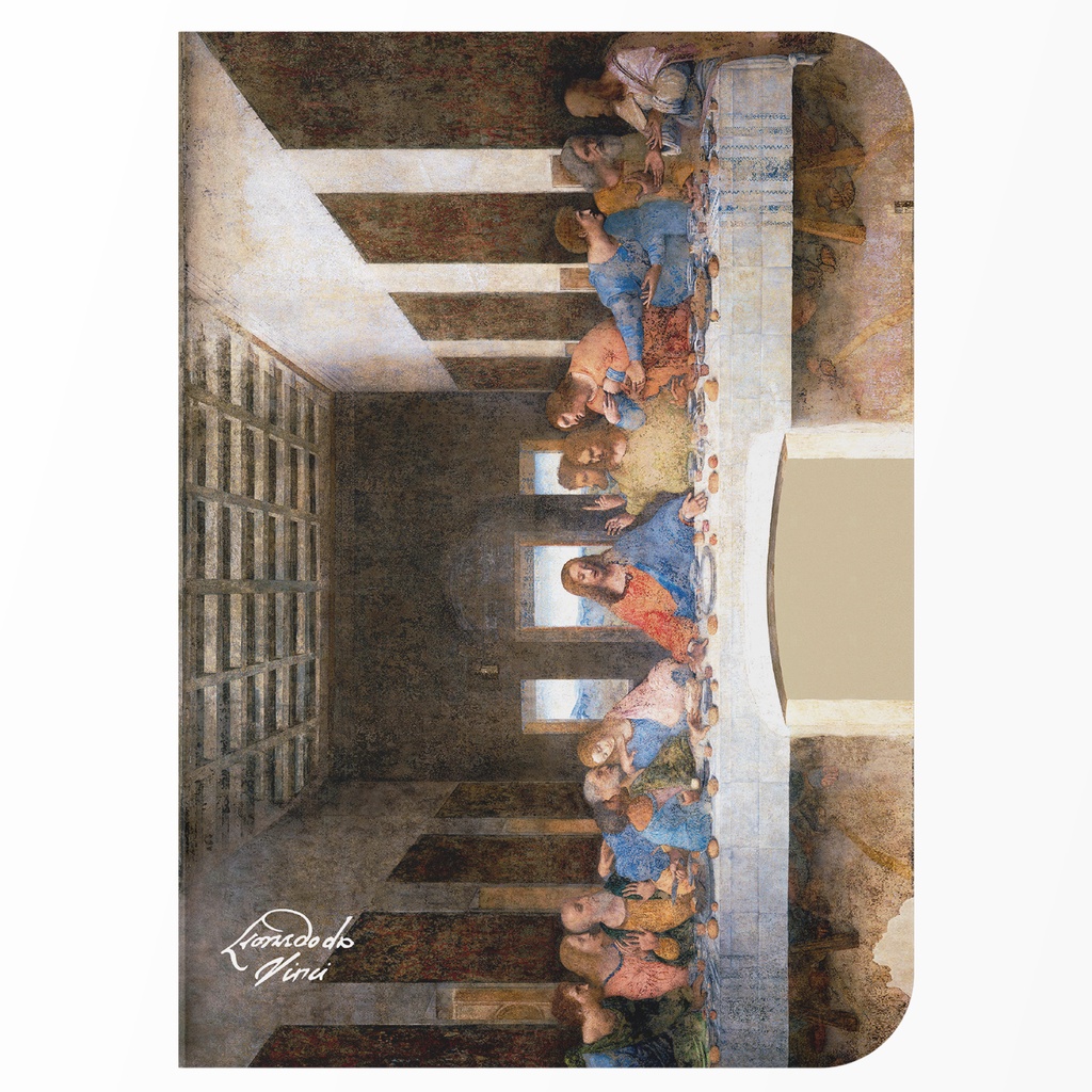 Caderno sem Pauta A5 40 Folhas Capa Flexível Papel Avena 80g - "A Última Ceia" de Leonardo da Vinci