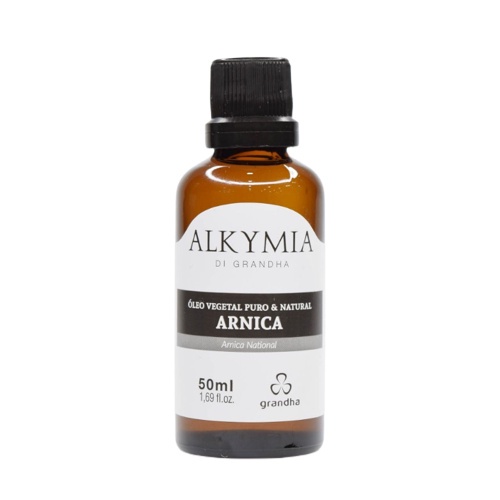 Grandha Alkymia Óleo Vegetal De Arnica 100% Puro 50ml - Massagem e terapia - aliviar dores, lesões em Oferta na Shopee