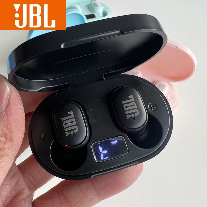 Fone De Ouvido Bluetooth E6S TWS 5.0 Visor LED 9D À Prova D’água Stero Sem Fio