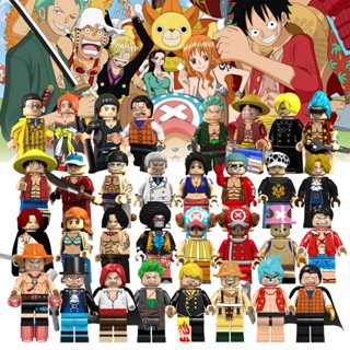 Compatível com Lego One Piece Series Luffy Zoro Conjunto Completo de Minifiguras de Blocos de Construção Dez Mil Milhas Sunshine Educational