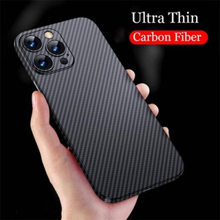 Capa Para iPhone 15 14 13 11 Pro Max Plus Mini XR X Luxo Ultra Fina De Fibra De Carbono Fosca XS 8 7 6 6S SE 2020 2022 Protetor De Celular