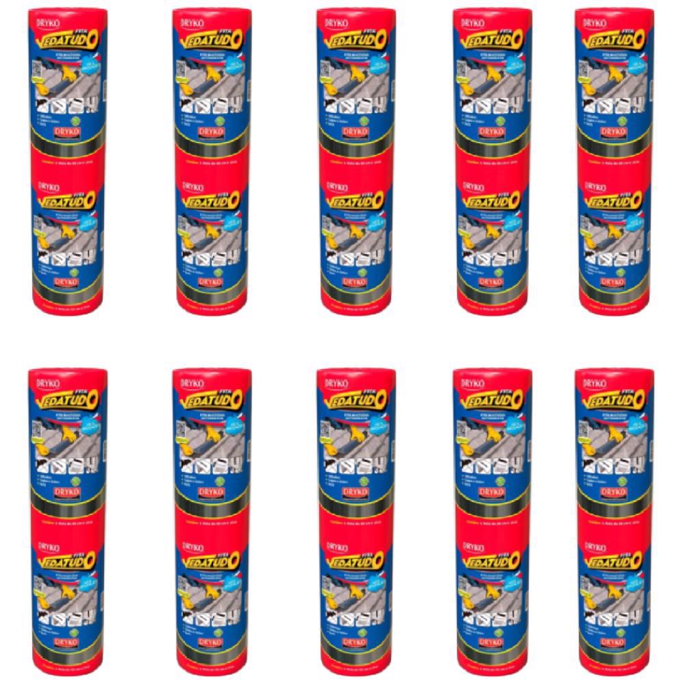 Fita Autoadesiva Asfáltica Vedatudo 60 cm x 10 m 10 Unidades DRYKO em Oferta na Shopee