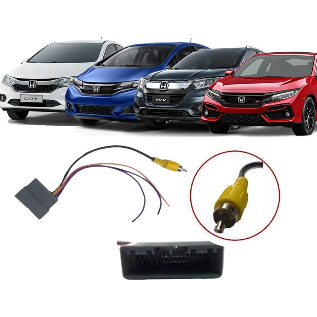 Chicote Para Câmera De Ré Original Honda Civic 2017... / Fit 2018... / City 2018... / HRV 2018... Expex - EXC HO-063 - Spare Parts and Accessories for Vehicles