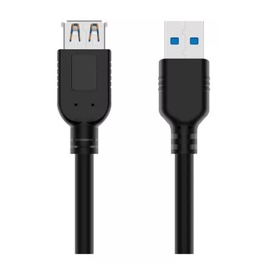 Cabo Usb Extensor Usb 3.0 (80cm ) Preto 28awg + Nf