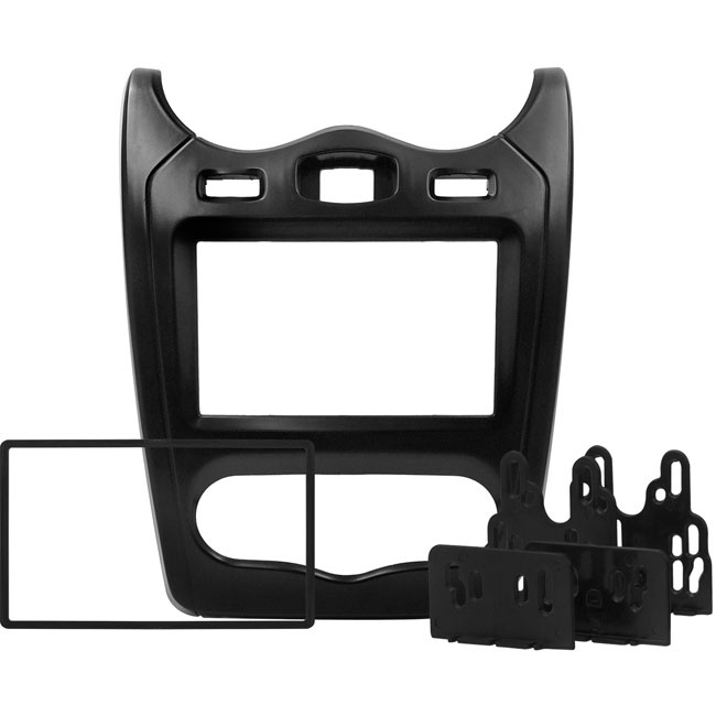 Moldura de Painel 2 Din Preto Sandero 2013 e 2014 Epx Rn-600 em Oferta na Shopee