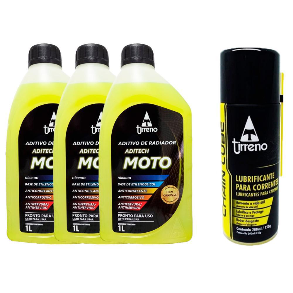 Aditivo Radiador Para Moto + Graxa Chain Lube para Corrente