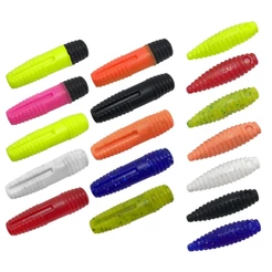 Kit 17 Isca Artificial Charutinho + 4pçs Anzol OffSet