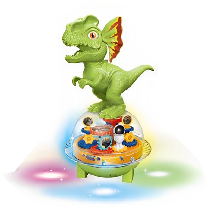 NAVE ESPACIAL UFO DO DINO DINOSSAURO MUSIC TOY DIVERTIDO