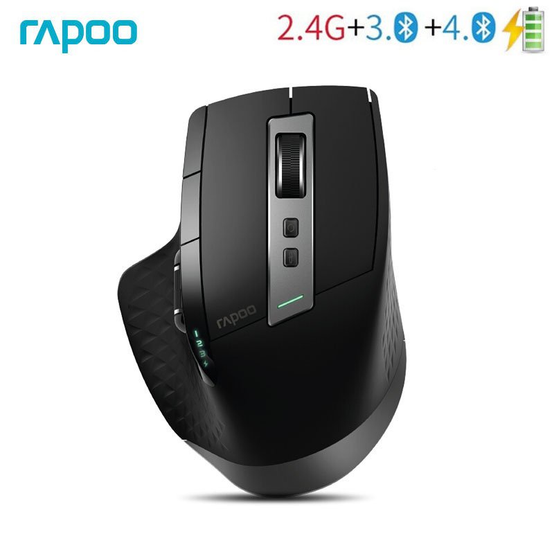 FYATHM Rapoo Mt750L / Mt750S Mouse Sem Fio Recarregável Fácil Deswitch Entre Bluetooth E Dispositivos 2.4G Até 4 Para Pc E Mac