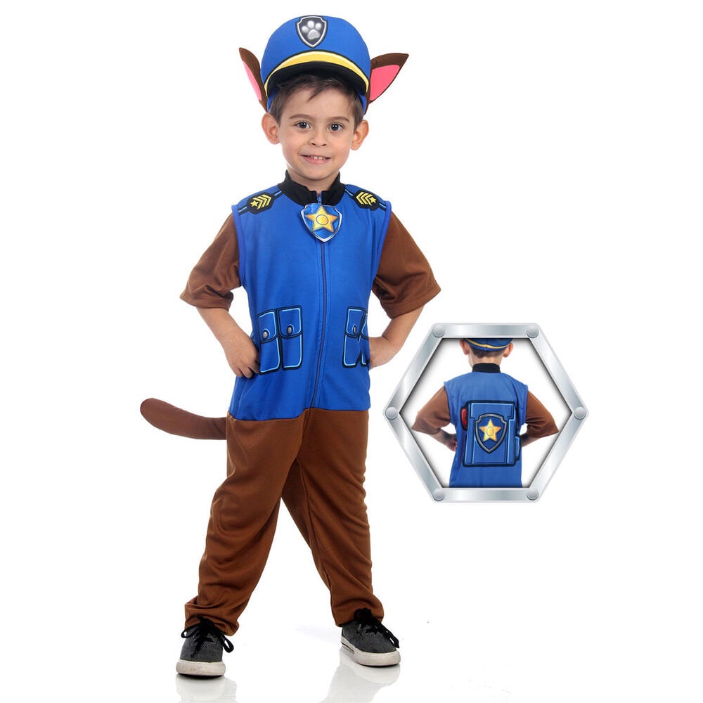 Fantasia Infantil Patrulha Canina Chase C/ Chapéu Paw Patrol
        