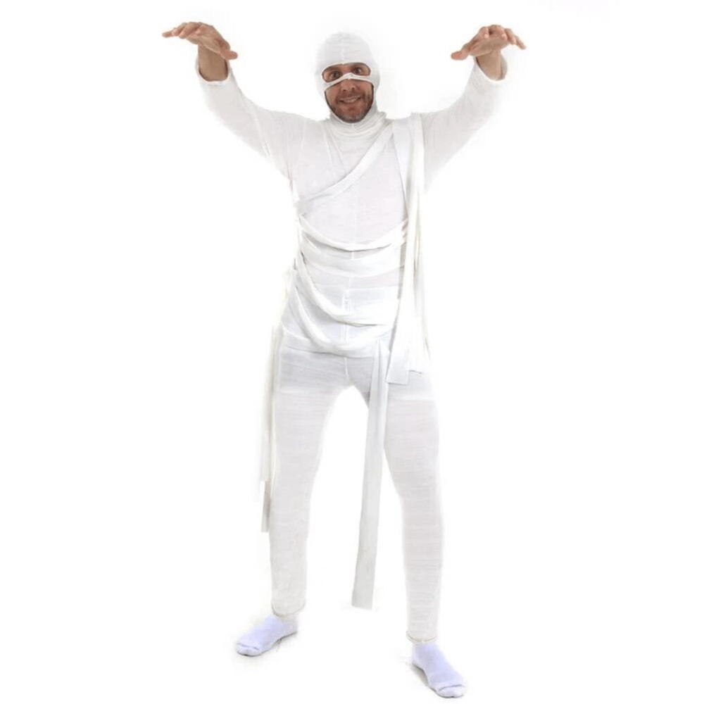 Fantasia Múmia Masculino Adulto Faixa E Acessórios Halloween
