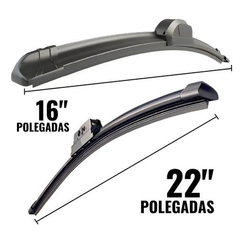 Detalhes do Par Palheta Limpador Parabrisa Saveiro G6 G7 G8 Mod. Original