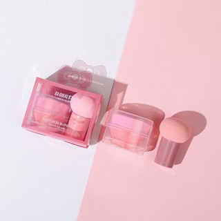Kit Para Maquiagem 1 Pincel Para Base 1 Esponja Com Cabo de Fácil Manuseio Lolita