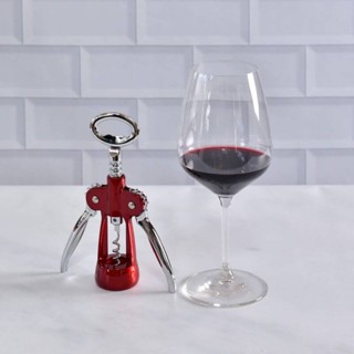 Saca Rolhas Abridor De Garrafas Para Vinho Aço Inox Diversas cores