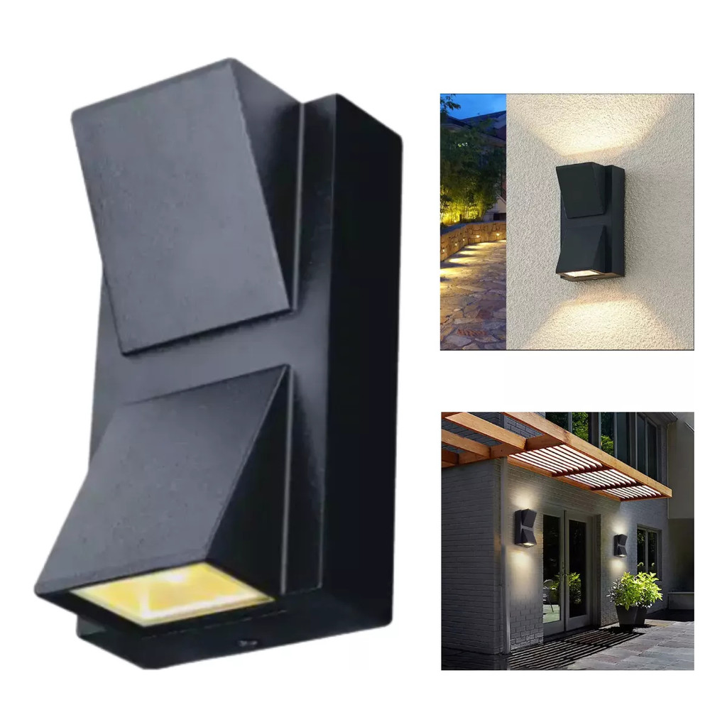 Arandela Luminária Sobrepor Luxo 2 Fachos Iluminação LED 6W Moderna Interna Externa De Parede BD86Y