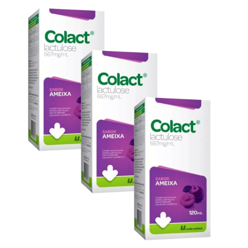 Kit 3x Colact 120ml Ameixa - Uniao Quimica