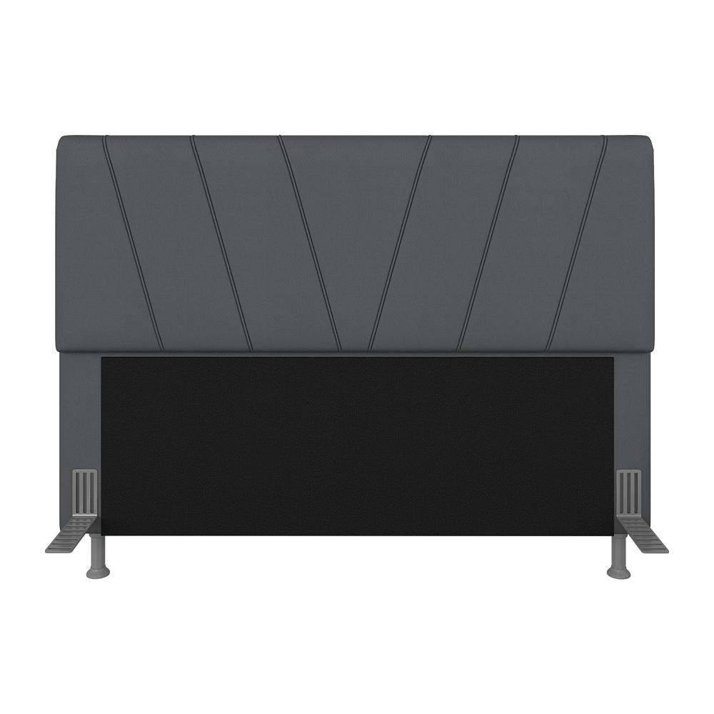 Cabeceira Estofada Queen Bragança Suede Cinza - Móveis Arapongas em Oferta na Shopee