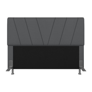 Cabeceira Estofada Queen Bragança Suede Cinza - Móveis Arapongas em Oferta na Shopee