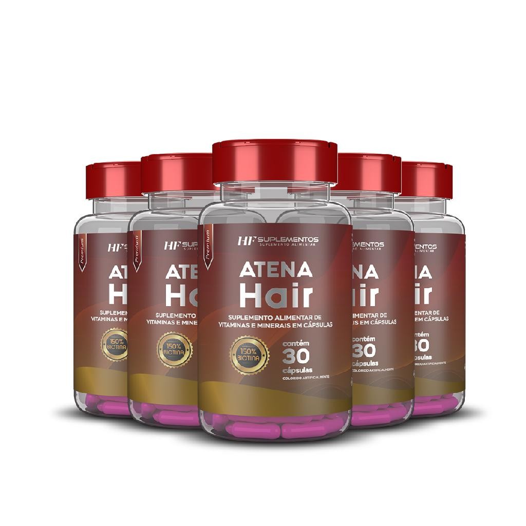 5X ATENA HAIR SKIN NAILS HF SUPLEMENTOS 30 CAPS