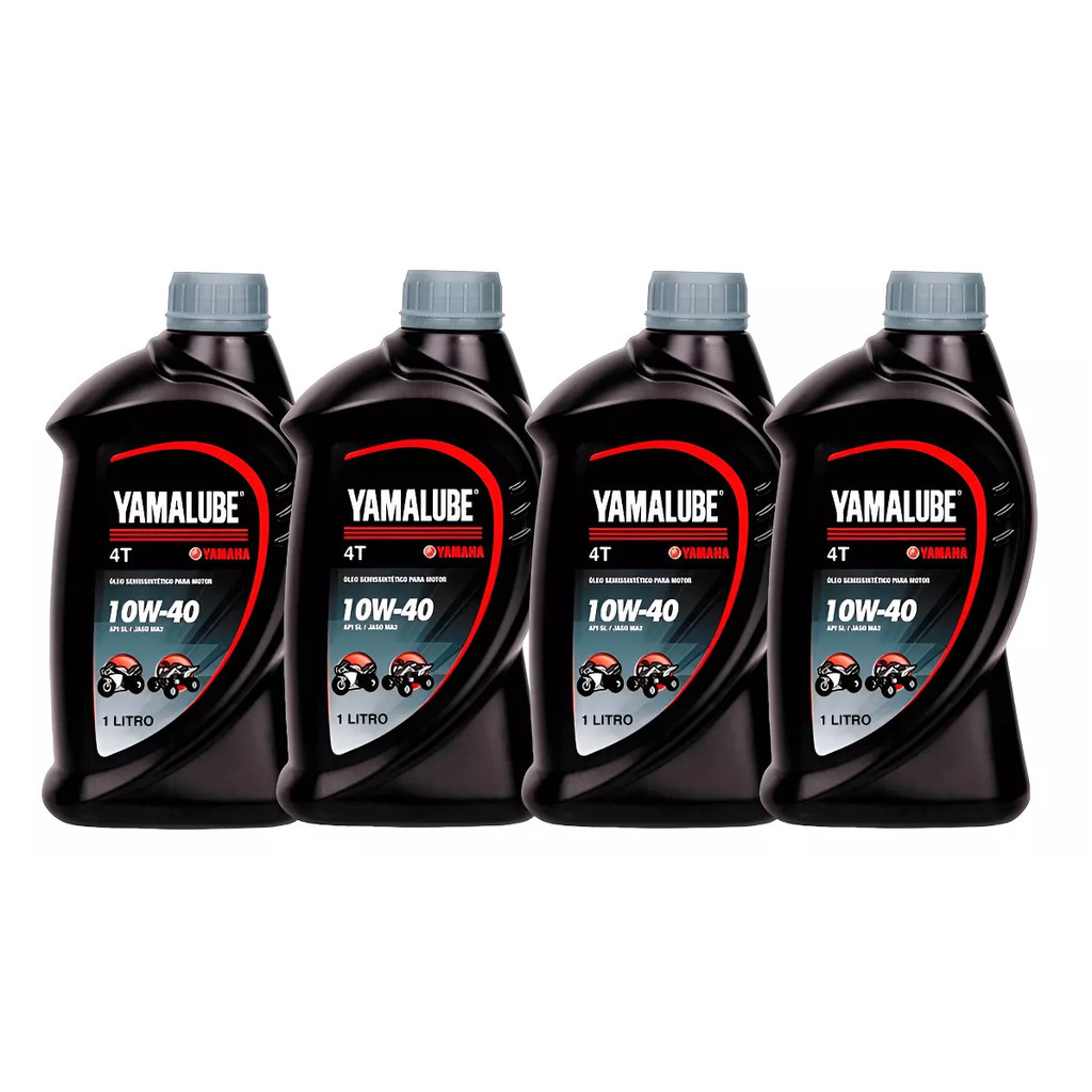 KIT 4 OLEO YAMALUBE 4T 10W40 SEMI SINTÉTICO API SL em Oferta na Shopee