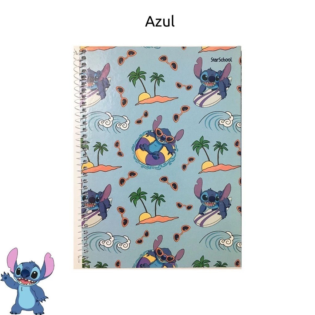 Caderno Universitário 20 Materias Jandaia  STITCH 320 FOLHAS