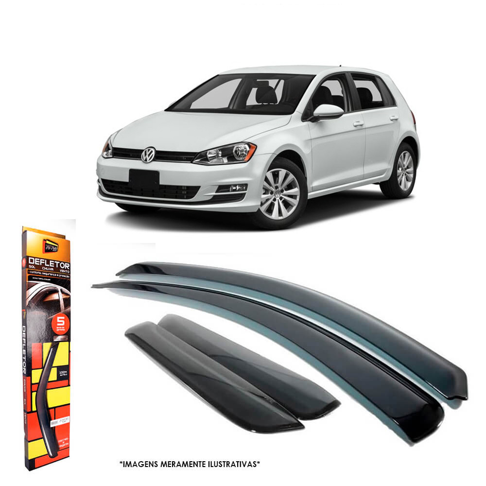 Calha de Chuva Golf Hatch 2014 em diante 4 Portas TG Poli - 22016