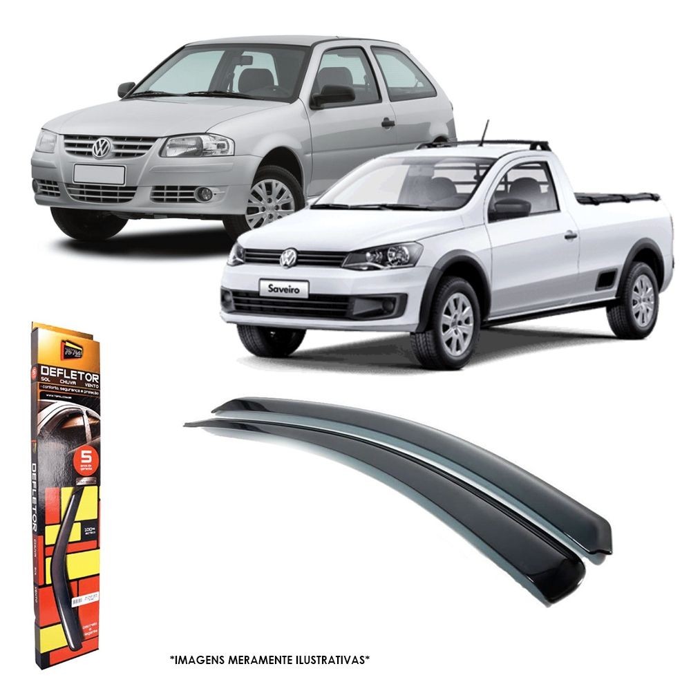 Calha de Chuva para Saveiro G5/G6/G7 CS,CE,CD 2009 a 2023 Gol G6/G7 2012 a 2016 2P TG Poli - 22014 em Oferta na Shopee