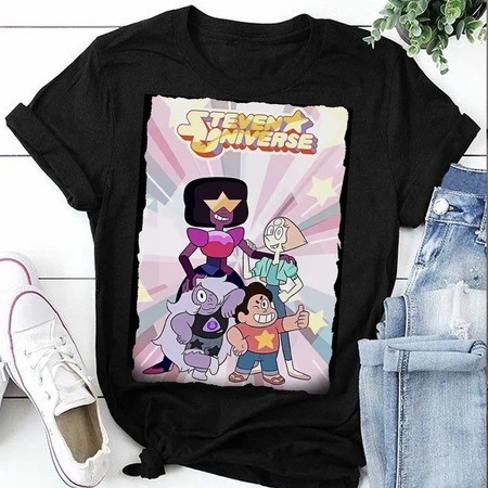 Camiseta Steven Universo Estrela - Steven Universo Pérola Garnet Amethyst Ametista ref01 !!