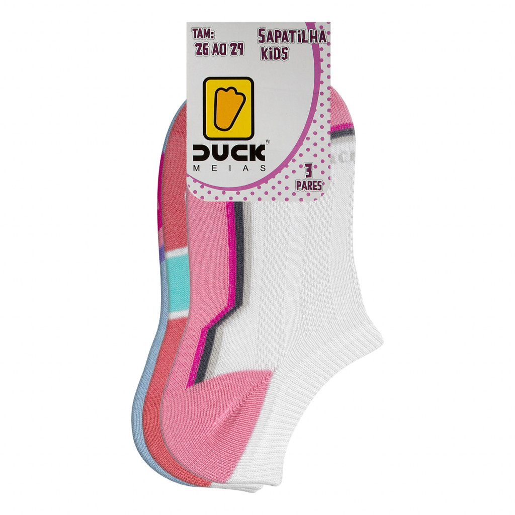 KIT 3 PARES MEIA SOQUETE INFANTIL PARA USAR COM TENIS IDEAL PARA O DIA A DIA