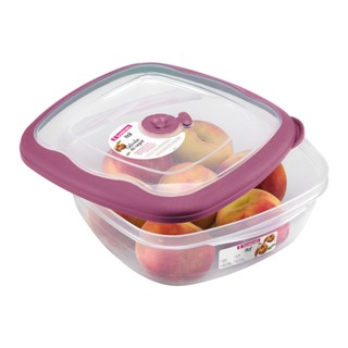 Pote Plástico Quadrado Hermético Açaí 2,7L Flor Sanremo