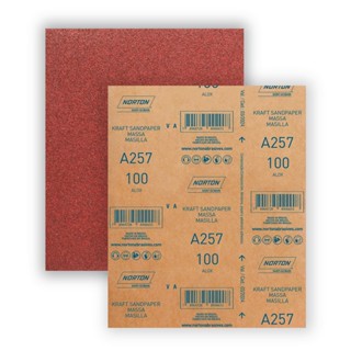 Lixa Norton para Parede 22,5X27,5cm Gramatura Vermelho 100