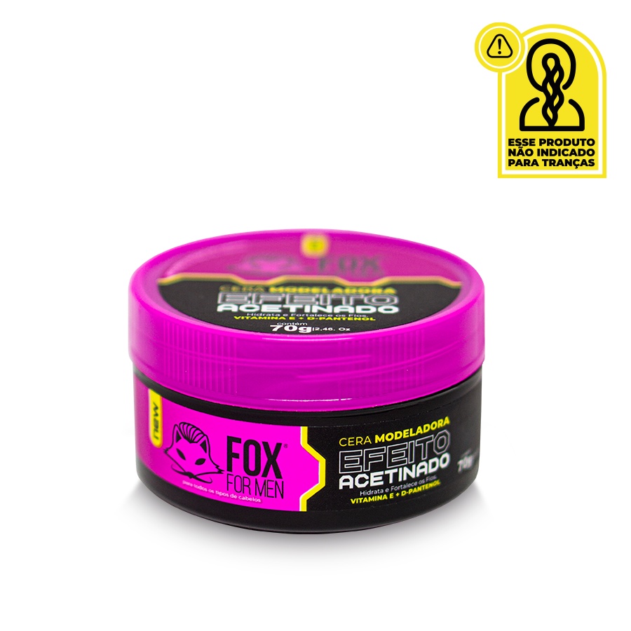 CERA ACETINADA FOX FOR MEN 70G em Oferta na Shopee
