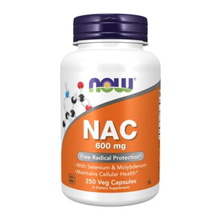 Nac N-acetilcisteína 600mg Now Foods Acetyl Cysteine 250Caps