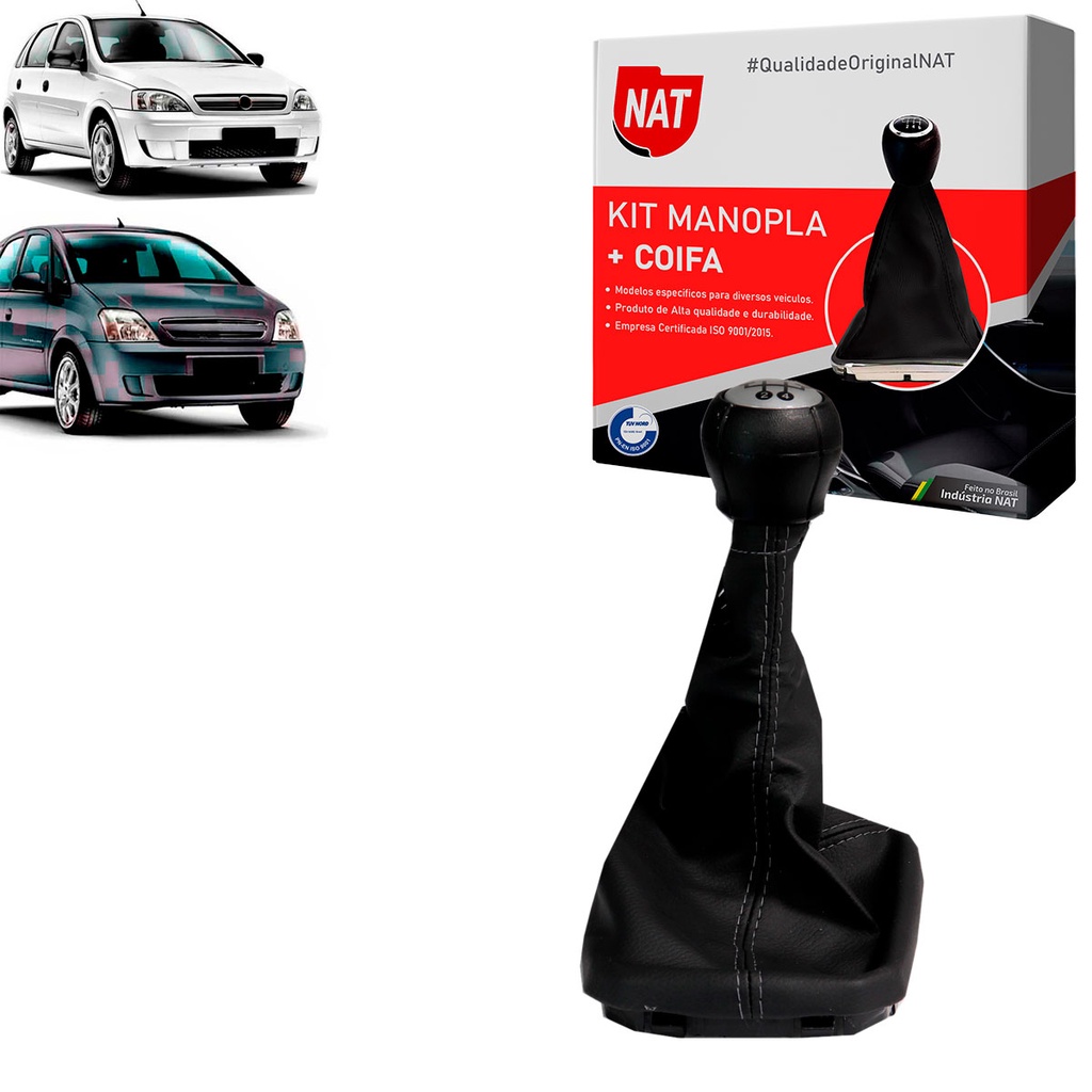Manopla + Coifa Chevrolet Corsa 1994 Até 2012 E Meriva 2003 Até 2012 - 5 Marchas em Oferta na Shopee
