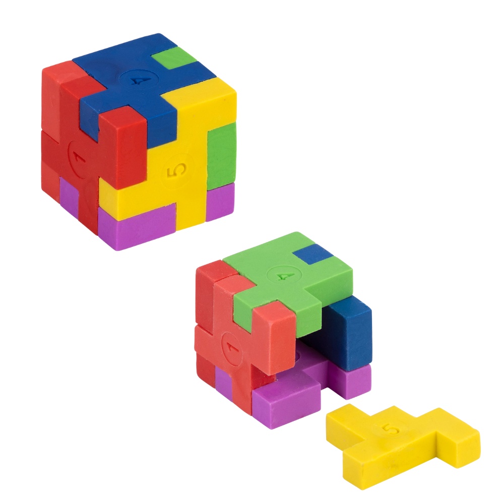 Borracha Escolar Tetris Cubo BRW
