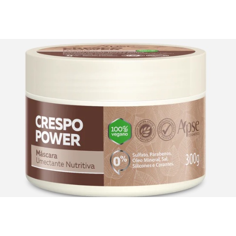 Mascara Crespo Power Umectante Nutritiva 300g Apse em Oferta na Shopee