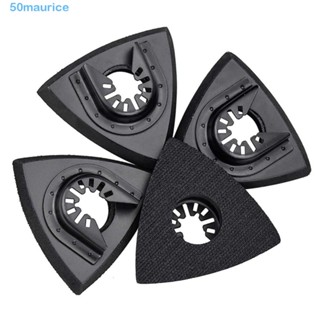 MAURICE Ferramenta Oscilante Triangular , Lixa De Placa De Aço Com Gancho Resistente 80mm/90mm/93mm Liberação Rápida Metal Polimento