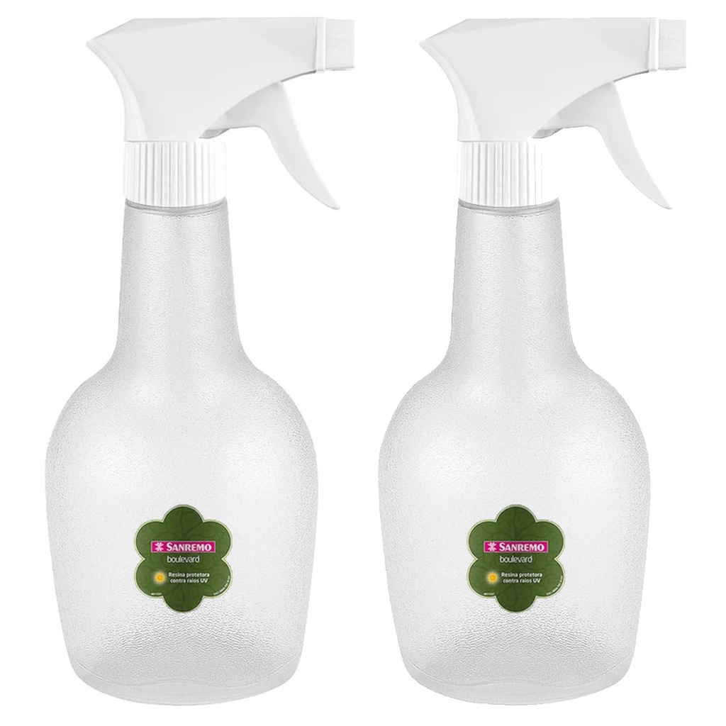 Kit 2 Borrifador Spray Pulverizador Bico Ajustável 580ml Água Jardinagem Veneno Limpeza em Oferta na Shopee