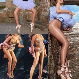 70D Glitter Dance Ballet Shaping Mulheres Sexy Collants Brilhante Cintura Alta Nylon Collants Pole Dance Clubwear