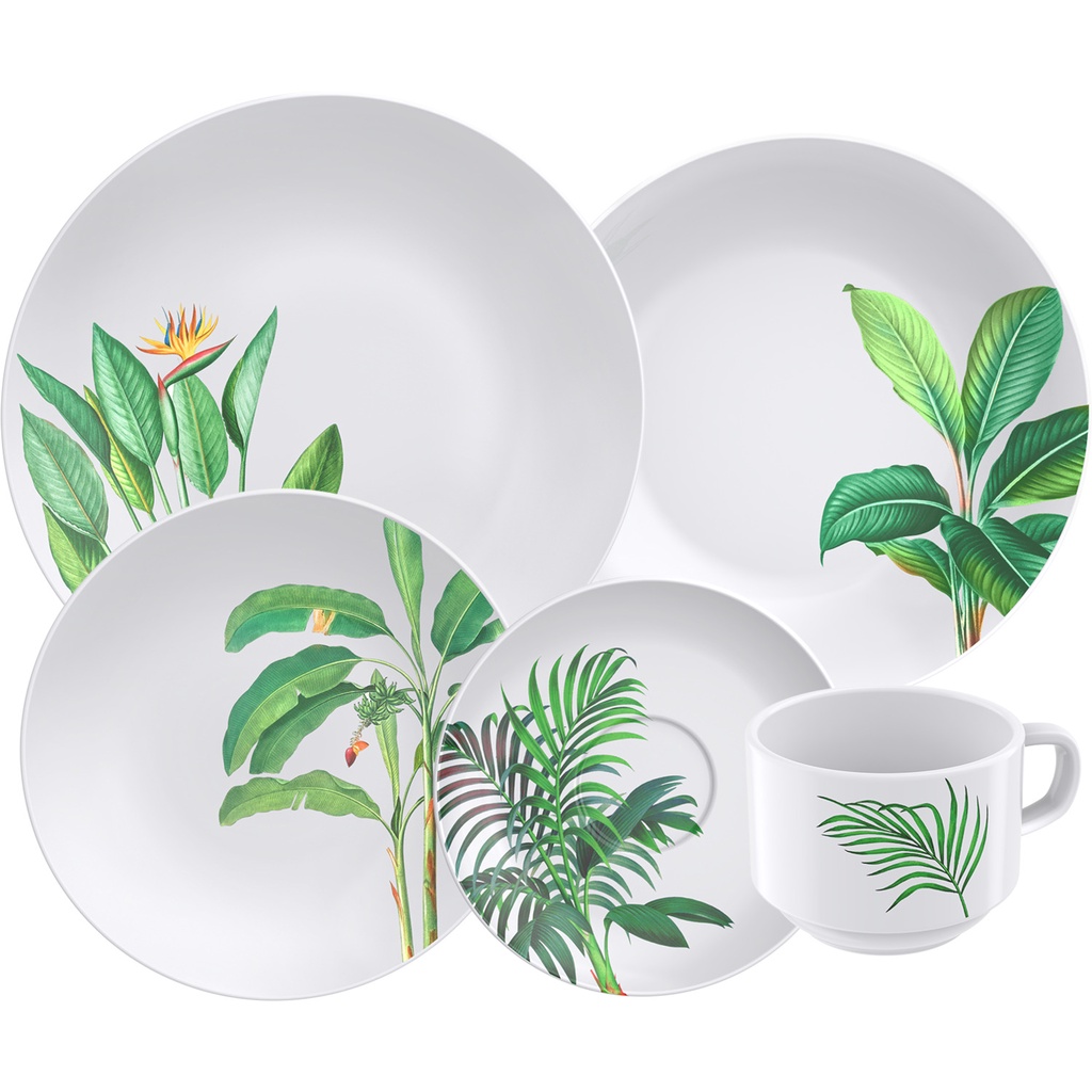 Aparelho de Jantar Tramontina Porcelana Graziela 20 Pç