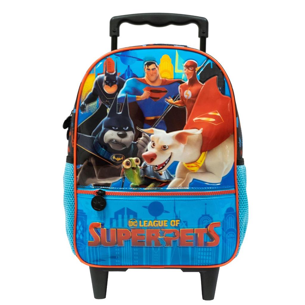 Mochila Rodinha Infantil Liga Da Justica Super Pets Xeryus