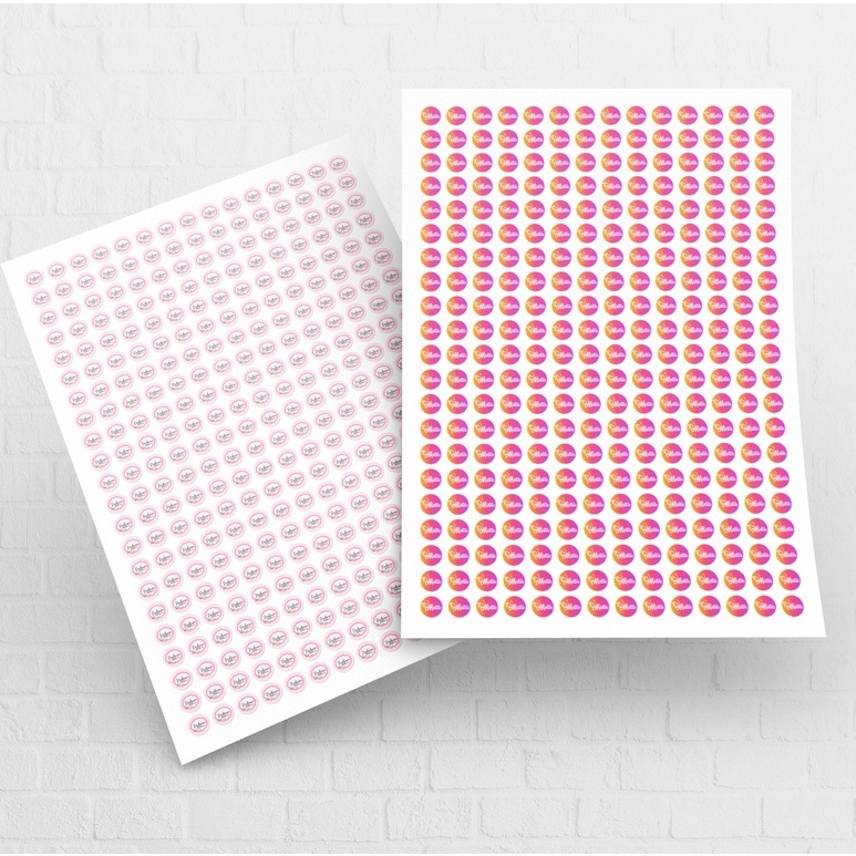 Selinho Adesivo Para Cartão Fidelidade - Personalizado Com Sua Marca 1x1 cm em Oferta na Shopee