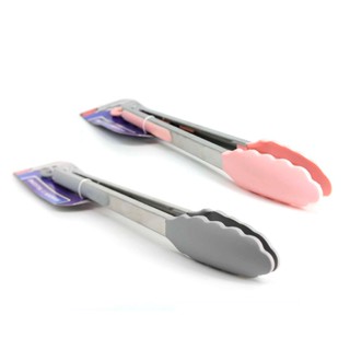 Pegador De Alimentos Silicone e Inox Pinça 35CM Cozinha TOP