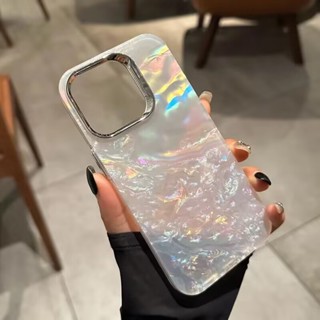 Capa Para Telefone A Laser Brilhante De Luxo iPhone 15 14 13 12 11 Pro Max 15 14 Plus Pára-Choques Transparente E Lisa