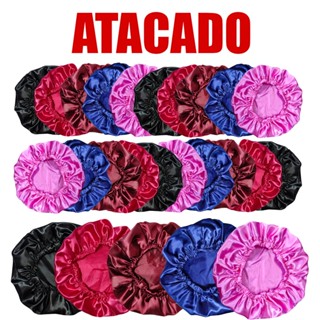 Conjunto 20 Toucas/toca De Cetim Seda Anti Frizz Atacado
